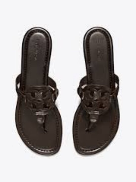 Tory Burch Miller pavé knotted sandals for Women - Brown in  NIB Tory Burch Knotted Crystal miller  sandals COCOA BROWN